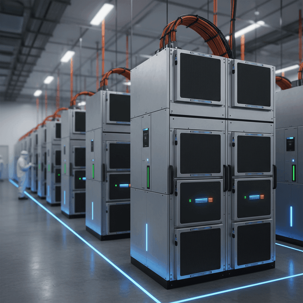 Système de stockage électrique installé sur un site énergétique