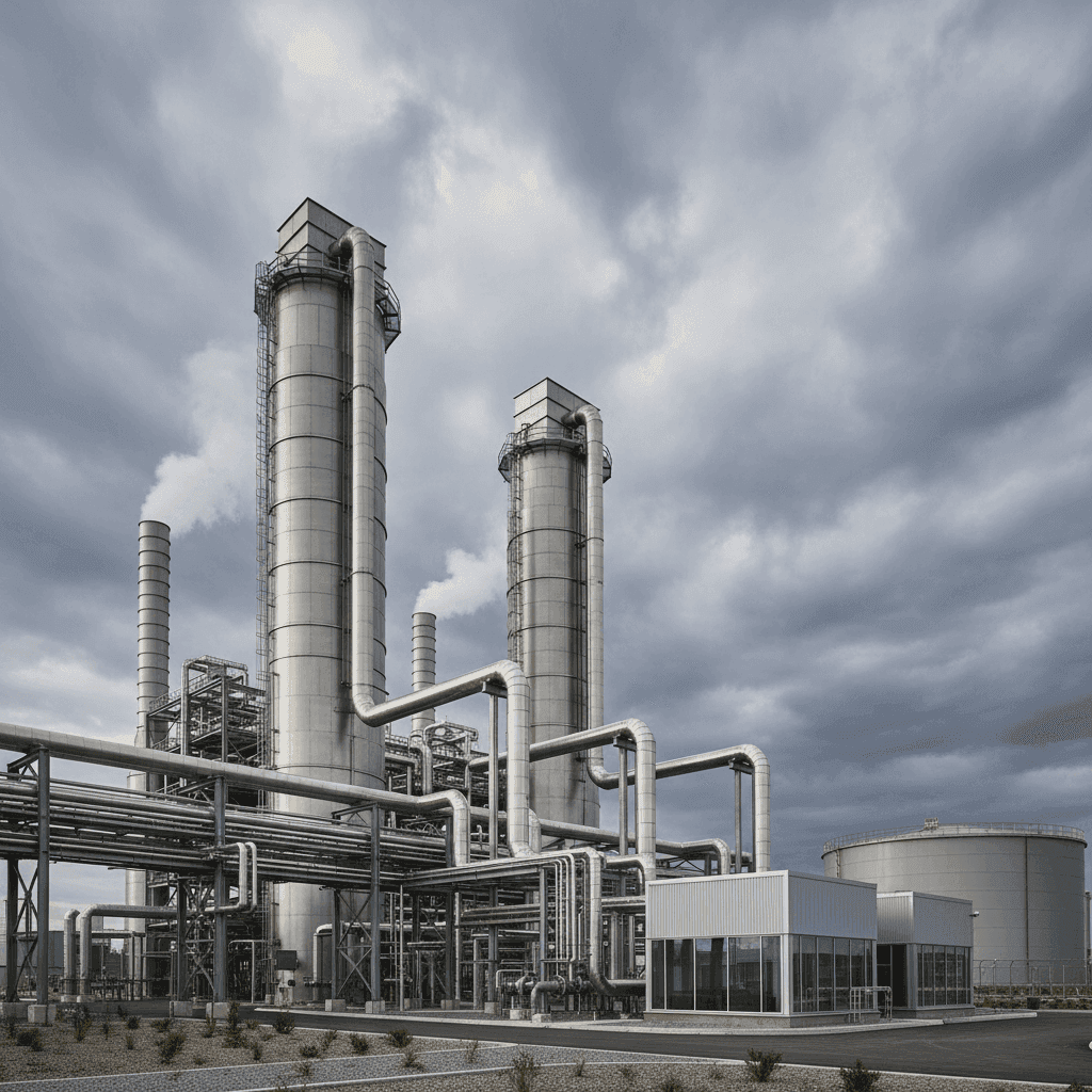 Infrastructure industrielle engagée dans la réduction des émissions